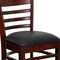 Flash Furniture Ladder Back Mahogany Wood Restaurant Barstool, Black Vinyl Seat, PK2 2-XU-DGW0005BARLAD-MAH-BLKV-GG - alternate 5